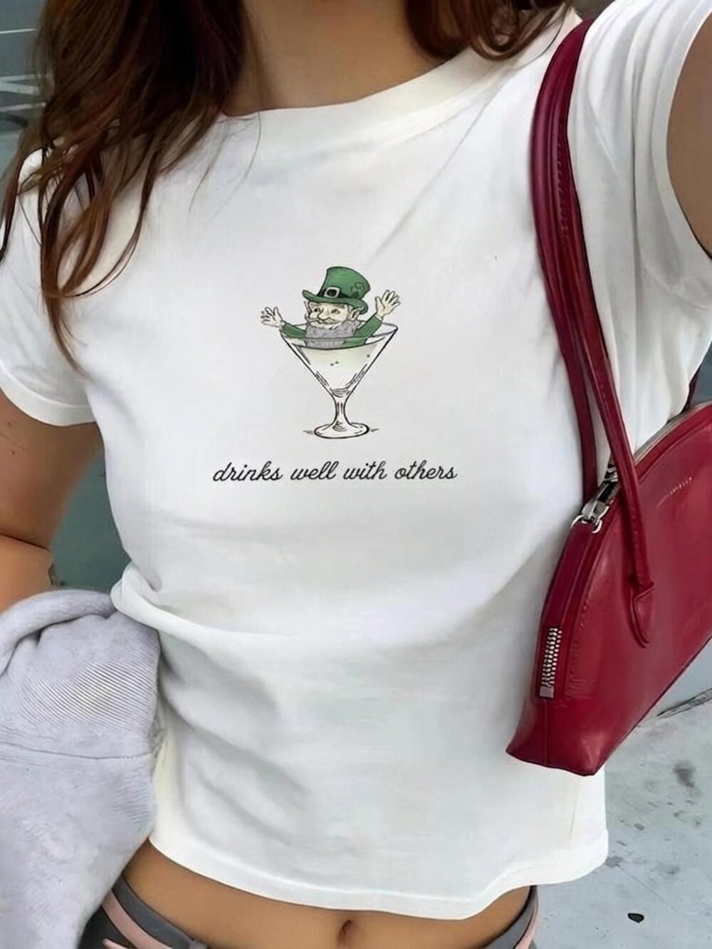 Leprechaun Martini Cocktail St Patricks Day Baby Tee